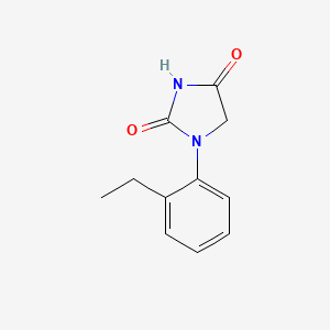 molecular formula C11H12N2O2 B12821745 1-(2-Ethylphenyl)imidazolidine-2,4-dione 