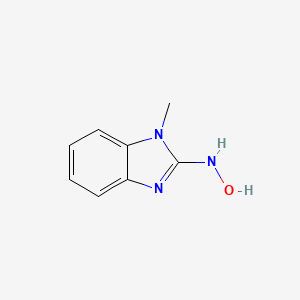 molecular formula C8H9N3O B12821760 N-(1-Methyl-1H-benzo[d]imidazol-2-yl)hydroxylamine 