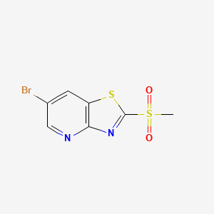 6-Bromo-2-(methylsulfonyl)thiazolo[4,5-b]pyridine