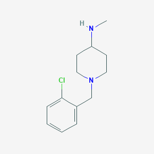 molecular formula C13H19ClN2 B12821785 1-(2-Chlorobenzyl)-N-methylpiperidin-4-amine 