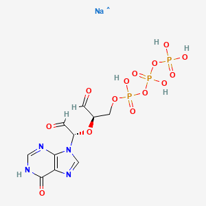 molecular formula C10H13N4NaO14P3 B12821823 CID 137156389 