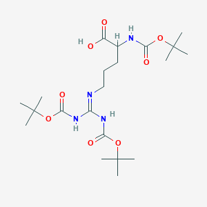 molecular formula C21H38N4O8 B12821847 Boc-Arg(Boc)-OH 