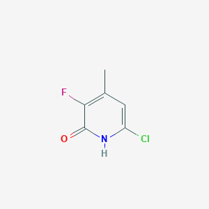 6-Chloro-3-fluoro-4-methylpyridin-2(1H)-one