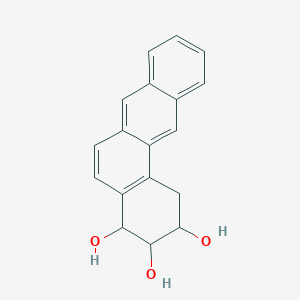 molecular formula C18H16O3 B12821878 Benz[a]anthracene-2,3,4-triol, 1,2,3,4-tetrahydro- CAS No. 78326-52-0