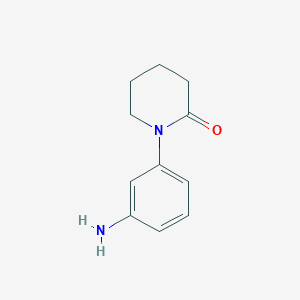 molecular formula C11H14N2O B1282188 1-(3-氨基苯基)哌啶-2-酮 CAS No. 69131-56-2