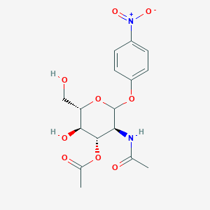 molecular formula C16H20N2O9 B12821896 4-Nitrophenyl 2-acetamido-3-O-acetyl-2-deoxy-I(2)-D-glucopyranoside 