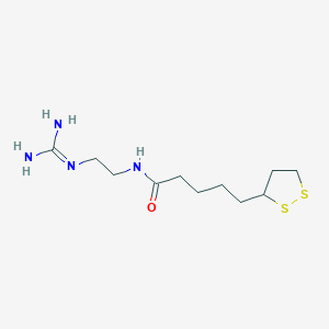 5-(1,2-Dithiolan-3-yl)-N-(2-guanidinoethyl)pentanamide