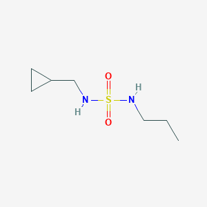 molecular formula C7H16N2O2S B12821981 N-(cyclopropylmethylsulfamoyl)propan-1-amine 