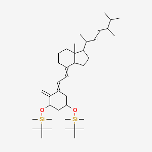 molecular formula C40H72O2Si2 B12821988 Secoergosta-5,7,10(19),22-tetraene-1,3-diyl]bis(oxy)]bis[(1,1-dimethylethyl)dimethylsilane] 