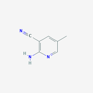molecular formula C7H7N3 B1282199 2-氨基-5-甲基烟腈 CAS No. 38076-78-7