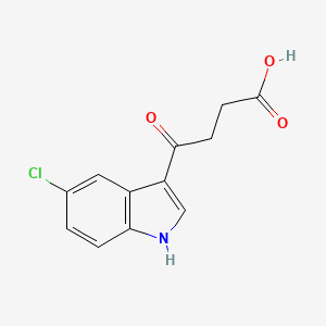 molecular formula C12H10ClNO3 B12821990 4-(5-chloro-1H-indol-3-yl)-4-oxobutanoic acid 