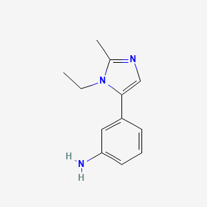 3-(1-Ethyl-2-methyl-1H-imidazol-5-yl)aniline