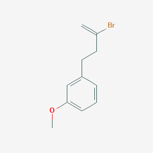 molecular formula C11H13BrO B012822 2-溴-4-(3-甲氧基苯基)-1-丁烯 CAS No. 104997-02-6
