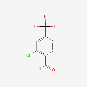molecular formula C8H4ClF3O B1282203 2-氯-4-(三氟甲基)苯甲醛 CAS No. 82096-91-1