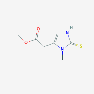 Methyl 2-(3-methyl-2-thioxo-2,3-dihydro-1H-imidazol-4-yl)acetate