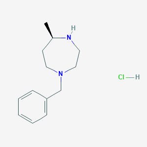 molecular formula C13H21ClN2 B12822079 (R)-1-Benzyl-5-methyl-1,4-diazepane hydrochloride 