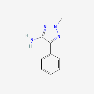 molecular formula C9H10N4 B12822080 2-Methyl-5-phenyl-2H-1,2,3-triazol-4-amine 