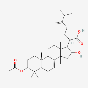 (R)-2-((3S,5R,10S,13S,14R,16R,17R)-3-Acetoxy-16-hydroxy-4,4,10,13,14-pentamethyl-2,3,4,5,6,10,12,13,14,15,16,17-dodecahydro-1H-cyclopenta[a]phenanthren-17-yl)-6-methyl-5-methyleneheptanoic acid