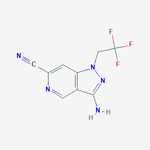 3-Amino-1-(2,2,2-trifluoroethyl)-1H-pyrazolo[4,3-c]pyridine-6-carbonitrile