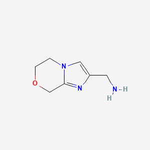 (5,6-Dihydro-8H-imidazo[2,1-c][1,4]oxazin-2-yl)methanamine