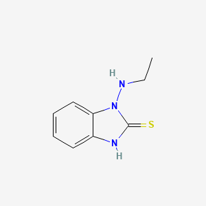 molecular formula C9H11N3S B12822117 1-(Ethylamino)-1H-benzo[d]imidazole-2(3H)-thione 