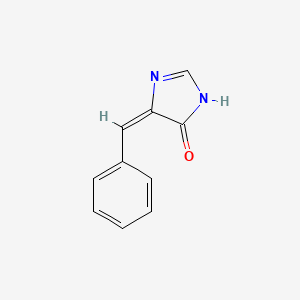 molecular formula C10H8N2O B12822134 5-Benzylidene-1H-imidazol-4(5H)-one 