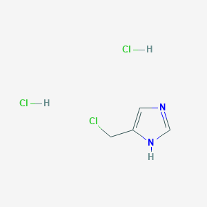 molecular formula C4H7Cl3N2 B12822149 5-(Chloromethyl)-1H-imidazole dihydrochloride 