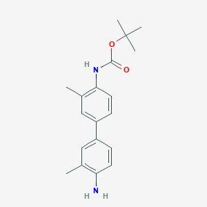 molecular formula C19H24N2O2 B12822156 tert-Butyl (4'-amino-3,3'-dimethyl-[1,1'-biphenyl]-4-yl)carbamate 