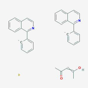 molecular formula C35H28IrN2O2-2 B12822183 Silane, 1,4-phenylenebis[triphenyl 