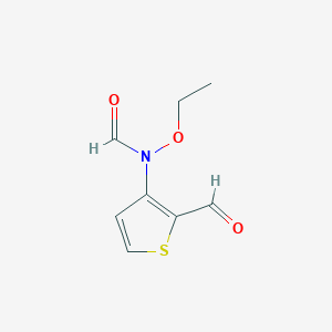 N-ethoxy-N-(2-formylthiophen-3-yl)formamide