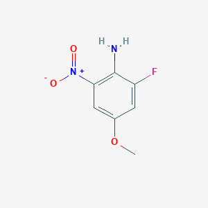 molecular formula C7H7FN2O3 B12822336 2-Fluoro-4-methoxy-6-nitroaniline 