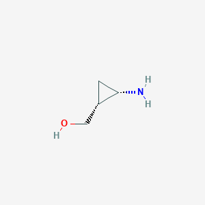 molecular formula C4H9NO B12822353 rel-((1R,2S)-2-Aminocyclopropyl)methanol 