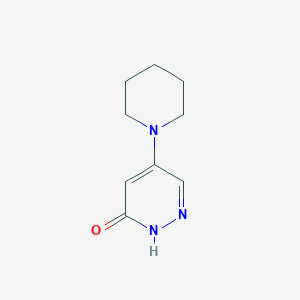 molecular formula C9H13N3O B1282237 5-(1-哌啶基)-3(2H)-嘧啶并酮 CAS No. 82226-41-3