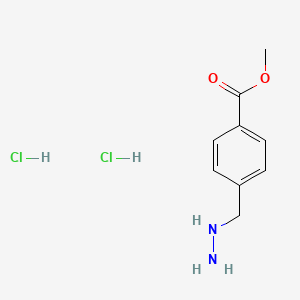 molecular formula C9H14Cl2N2O2 B12822409 Methyl 4-(hydrazinylmethyl)benzoate dihydrochloride 