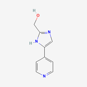 molecular formula C9H9N3O B12822412 (4-(Pyridin-4-yl)-1H-imidazol-2-yl)methanol 