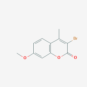 B1282246 3-bromo-7-methoxy-4-methyl-2H-chromen-2-one CAS No. 75908-67-7