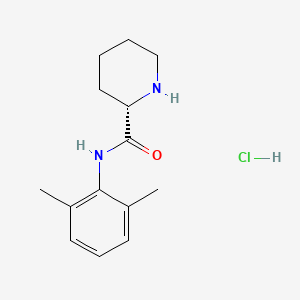 molecular formula C14H21ClN2O B12822476 (S)-N-(2,6-Dimethylphenyl)piperidine-2-carboxamide hydrochloride 