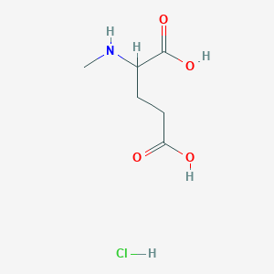 molecular formula C6H12ClNO4 B12822490 2-(Methylamino)pentanedioic acid;hydrochloride 