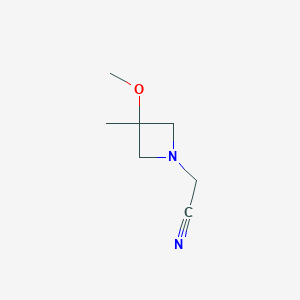 2-(3-Methoxy-3-methylazetidin-1-yl)acetonitrile