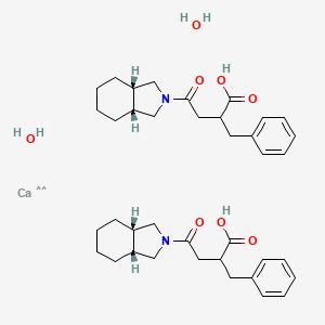 molecular formula C38H54CaN2O8 B12822519 Mitiglinide calcium salt dihydrate 