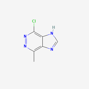 molecular formula C6H5ClN4 B12822534 4-Chloro-7-methyl-1H-imidazo[4,5-d]pyridazine 