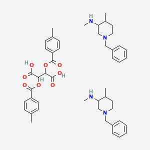 (2R,3R)-2,3-bis(4-methylbenzoyloxy)butanedioic acid; bis((3R,4R)-1-benzyl-N,4-dimethylpiperidin-3-amine)