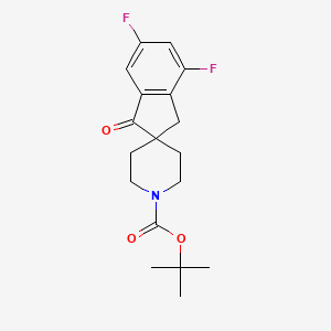 molecular formula C18H21F2NO3 B12822624 tert-Butyl 4,6-difluoro-1-oxo-1,3-dihydrospiro[indene-2,4'-piperidine]-1'-carboxylate 