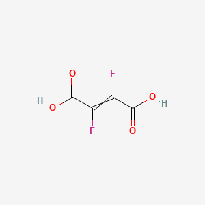 molecular formula C4H2F2O4 B12822661 2,3-Difluorobut-2-enedioic acid 