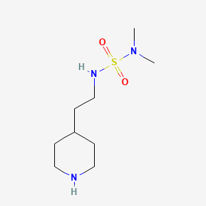 molecular formula C9H21N3O2S B12822673 N,N-Dimethyl-N'-(2-piperidin-4-ylethyl)sulfamide 