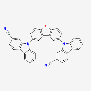 9,9'-(Dibenzo[b,d]furan-2,8-diyl)bis(9H-carbazole-2-carbonitrile)