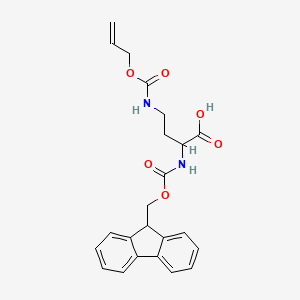 molecular formula C23H24N2O6 B12822731 Fmoc-D-Dab(alloc)-OH 