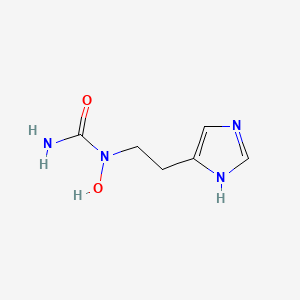 molecular formula C6H10N4O2 B12822733 1-(2-(1H-Imidazol-4-yl)ethyl)-1-hydroxyurea CAS No. 760197-84-0