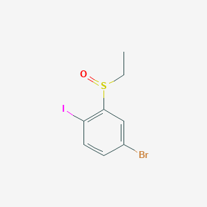 molecular formula C8H8BrIOS B12822742 4-Bromo-2-(ethylsulfinyl)-1-iodobenzene 