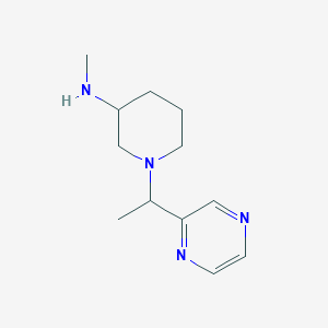 molecular formula C12H20N4 B12822749 N-Methyl-1-(1-(pyrazin-2-yl)ethyl)piperidin-3-amine 